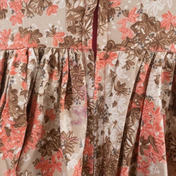 Vintage Handmade Floral 1950s Dress A-Line - Picture 4 of 5